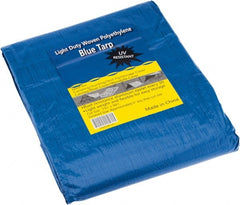 Value Collection - 30' Long x 15' Wide Polyethylene Tarp & Dust Cover - Blue - Exact Tooling