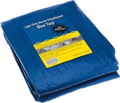 Value Collection - 30' Long x 20' Wide Polyethylene Tarp & Dust Cover - Blue - Exact Tooling