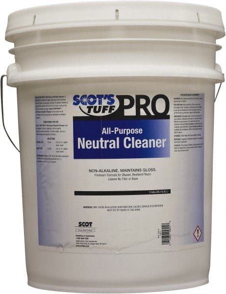 Scot's Tuff - 5 Gal Pail Cleaner - Use on Marble Terrazzo, Painted Surfaces, Tile, Varnished Wood - Exact Tooling