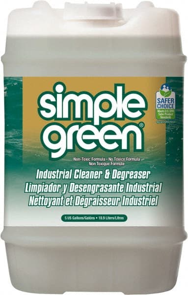 Simple Green - 5 Gal Bucket Cleaner/Degreaser - Liquid, Biodegradable, Concentrated, Unscented - Exact Tooling