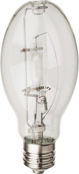 Philips - 175 Watt High Intensity Discharge Commercial/Industrial Mogul Lamp - 4,300°K Color Temp, 14,700 Lumens, 132 Volts, ED28, 10,000 hr Avg Life - Exact Tooling