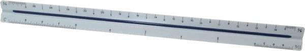 Staedtler - 12 Inch Long, Plastic Triangular Scales - Exact Tooling