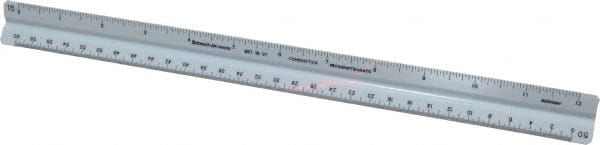 Staedtler - 12 Inch Long, Plastic Triangular Scales - Exact Tooling