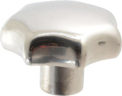 KIPP - 1.96" Head Diam, 7 Point Lobed Knob - 3/8-16 Hole, Stainless Steel - Exact Tooling