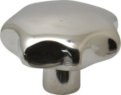 KIPP - 2.48" Head Diam, 7 Point Lobed Knob - 1/2-13 Hole, Stainless Steel - Exact Tooling