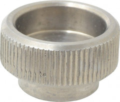 KIPP - 20mm Head, Knurled (Open Face) Knob - Tapped, Stainless Steel - Exact Tooling