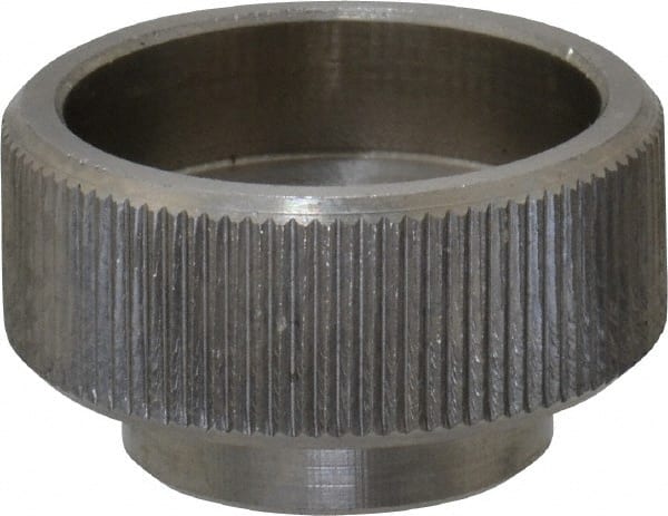 KIPP - 30mm Head, Knurled (Open Face) Knob - Tapped, Stainless Steel - Exact Tooling