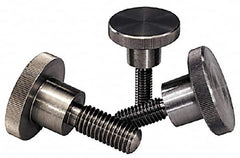 KIPP - 20mm Head, Knurled Knob - Threaded Stem, Stainless Steel - Exact Tooling
