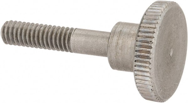 KIPP - 16mm Head, Knurled Knob - Threaded Stem, Stainless Steel - Exact Tooling