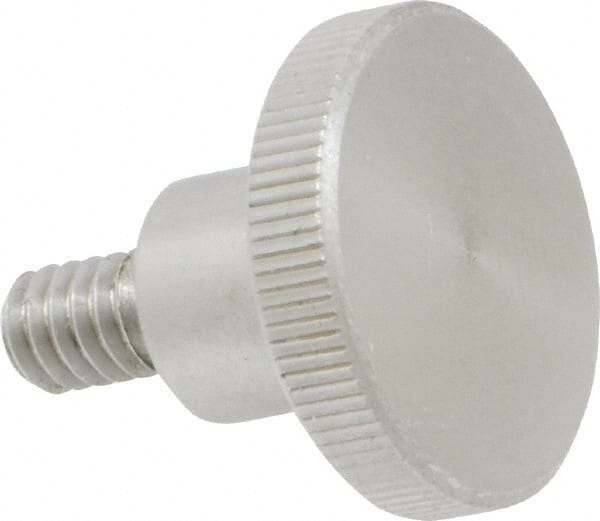 KIPP - 24mm Head, Knurled Knob - Threaded Stem, Stainless Steel - Exact Tooling
