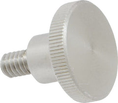 KIPP - 24mm Head, Knurled Knob - Threaded Stem, Stainless Steel - Exact Tooling