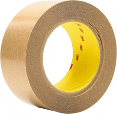 3M - 2" x 36 Yd Acrylic Adhesive Double Sided Tape - 4 mil Thick, Clear, Polyester Film Liner - Exact Tooling