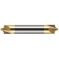 Harvey Tool - Corner Rounding End Mills; Material: Solid Carbide ; Single or Double End: Double ; Radius (Inch): 5/16 ; Radius (Decimal Inch): 0.3120 ; Mill Diameter (Inch): 1 ; Mill Diameter (Decimal Inch): 1.0000 - Exact Tooling