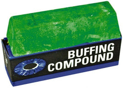 Osborn - 1 Bar Green Rouge Compound - Compound Grade Very Fine, Green, For Fine Polishing, Use on Premium Colored Aluminum, Stainless Steel & Steel - Exact Tooling