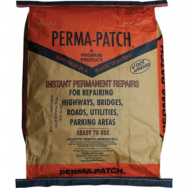 Perma-Patch - Drywall & Hard Surface Compounds Type: Permanent Asphalt Patch Material Color: Black - Exact Tooling