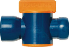 Loc-Line - 3/4" ID Coolant Hose NPT Valve - Female to Female Connection, Acetal Copolymer Body, NPT, Use with Loc-Line Modular Hose Systems - Exact Tooling