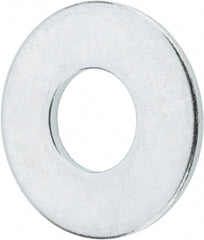 Value Collection - 9/16" Screw, Grade 2 Steel USS Flat Washer - 5/8" ID x 1-1/2" OD, 7/64" Thick, Zinc-Plated Finish - Exact Tooling