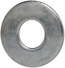 Value Collection - 7/8" Screw, Grade 2 Steel USS Flat Washer - 15/16" ID x 2-1/4" OD, 11/64" Thick, Zinc-Plated Finish - Exact Tooling