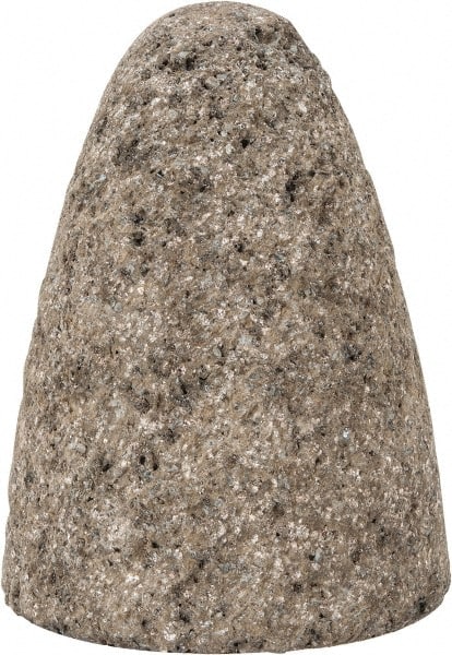 Norton - Type 16, 2-3/4" Max Diam, 3-1/2" Head Thickness, 16 Grit Cone - Zirconia Alumina, Very Coarse Grade, 5/8-11 Shank Thread - Exact Tooling