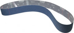 Norton - 2-1/2" Wide x 60" OAL, 50 Grit, Zirconia Alumina Abrasive Belt - Zirconia Alumina, Coarse, Coated, Y Weighted Cloth Backing, Dry, Series R821 - Exact Tooling