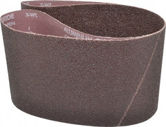 Norton - 6" Wide x 48" OAL, 36 Grit, Aluminum Oxide Abrasive Belt - Aluminum Oxide, Very Coarse, Coated, X Weighted Cloth Backing, Series R255 - Exact Tooling