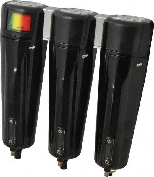 Parker - 63 CFM Oil, Dust, Water, Particulate Filter - 1/2" NPT, 250 psi, Auto Drain - Exact Tooling