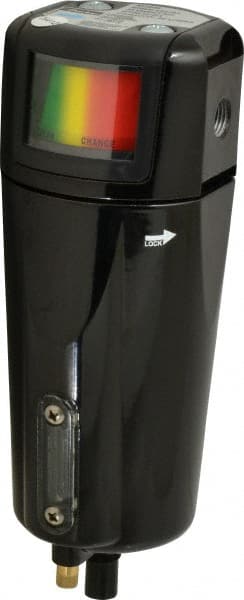 Parker - 63 CFM Oil, Dust, Water, Particulate Filter - 1/4" NPT, 250 psi, Auto Drain - Exact Tooling