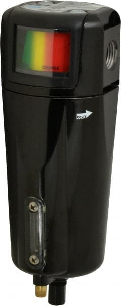 Parker - 63 CFM Oil, Dust, Water, Particulate Filter - 1/2" NPT, 250 psi, Auto Drain - Exact Tooling