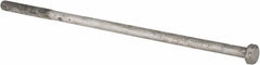Value Collection - 1-8 Thread, 26" Length Under Head, Steel Hex Head Bolt - Hot Dipped Galvanized Coated, UNC Thread, ASTM A307, Grade 2 - Exact Tooling