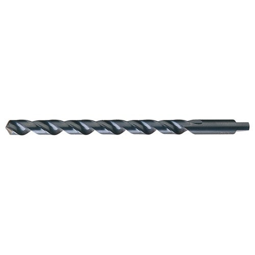 7/32 RHS / RHC HSS 118 Degree Notched Point Heavy Duty Long Flute Taper Length Drill - Steam Oxide - Exact Tooling