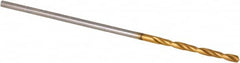Guhring - #64 118° Point TiN Finish High Speed Steel Jobber Drill - Exact Tooling