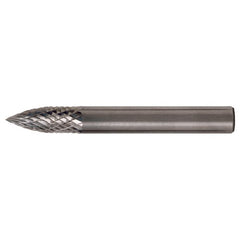 SG-1 Double Cut Solid Carbide Bur-Pointed Tree Shape - Exact Tooling