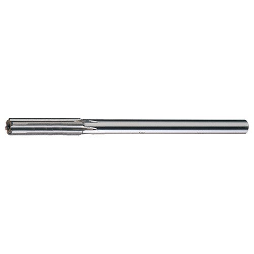 1/2 STR / RHC HSS+TCT Carbide-Tipped Straight Shank Straight Flute Reamer - Bright - Exact Tooling