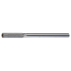 9/32 STR / RHC HSS+TCT Carbide-Tipped Straight Shank Straight Flute Reamer - Bright - Exact Tooling