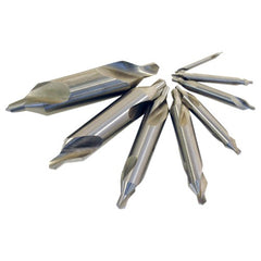 #1-#8 × 60 Degree HSS Center Drill Set - Plain Type - Exact Tooling