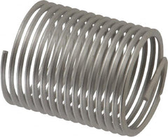 Heli-Coil - 7/8-14 UNF, 1.312" OAL, Free Running Helical Insert - 15-1/2 Free Coils, Tanged, 304 Stainless Steel, Bright Finish, 1-1/2D Insert Length - Exact Tooling