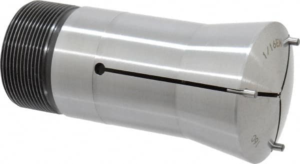 Lyndex - 2.26 Inch Head Diameter, 16C Emergency Collet - 1-11/16 - 20 Internal Thread, M47.50 x 1.75 External Thread, 4.31 Inch Overall Length, 0.0007 TIR - Exact Tooling