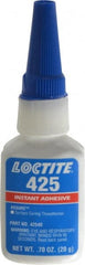 Loctite - 20gr. Bottle, Blue, Low Strength Liquid Threadlocker - Series 425, 24 hr Full Cure Time - Exact Tooling