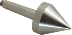 Riten - 2-1/8" Head Diam, Hardened Tool Steel Pipe Nose Point Solid Dead Center - 2MT Morse Taper, 2-1/8" Point Diam, 1.831" Point Length - Exact Tooling