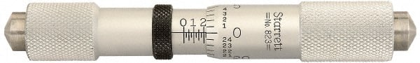 Starrett - 4 to 5 Inch Range, Mechanical Inside Caliper Micrometer - 0.001 Inch Graduation - Exact Tooling