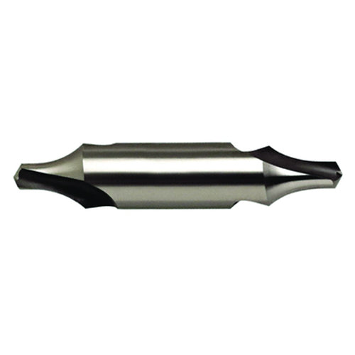 #12 × 47.5 mm OAL 60 Degree HSS Center Drill Form B Bright - Exact Tooling