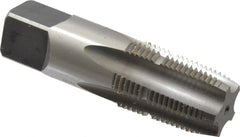 Heli-Coil - 1/2-14 NPT Thread 5 Flutes, Plug Chamfer, Bright Finish, High Speed Steel, Pipe STI Tap - 3-1/4" Overall Length, 0.9063" Shank Diam, 0.679" Square Size, 1-3/8" Thread Length - Exact Tooling