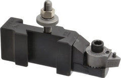Aloris - Series BXA, #22 Turning & Boring Tool Post Holder for Carbide Triangular Inserts - 10 to 15" Lathe Swing, 1-3/4" OAH, 1-3/16" Centerline Height - Exact Tooling
