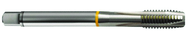 M10x1.5 6H 3-Flute Cobalt Yellow Ring Spiral Point Plug Tap-Bright - Exact Tooling