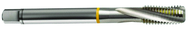 M8x0.75 6H 3-Flute Cobalt Yellow Ring Semi-Bottoming 15 degree Spiral Flute Tap-Bright - Exact Tooling