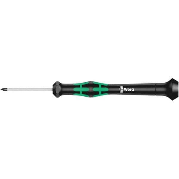 Wera - M Point, 40mm Blade Length Microstix Screwdriver - 137mm OAL - Exact Tooling