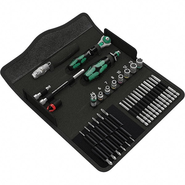 Wera - Screwdriver Bit Sets Type: Micro Bit Set Drive Size: 1/4 (Inch) - Exact Tooling
