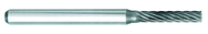 SA-9 -- 25mm x 25mm LOC x 6mm Shank x 50mm OAL Cylindrical Carbide Medium Right Hand Spiral Burr - Exact Tooling