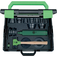 KUKKO - 37 Piece, Black/Green Plastic Bearing Fitting Kit - For Use with Ball Bearings - Exact Tooling