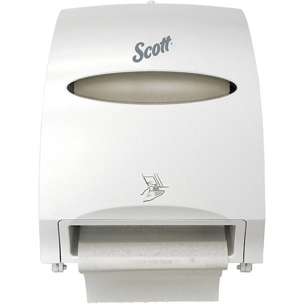 Kimberly-Clark Professional - Hands Free, Metal/Plastic Paper Towel Dispenser - 15.761" High x 12.7" Wide x 9.572" Deep, White - Exact Tooling